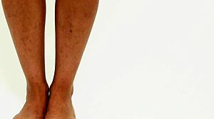 Vintage Ebony Teen Khalifa's Smooth Black Ass Sways in Retro Temptation