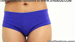 Vintage Ebony Teen Khalifa's Smooth Black Ass Sways in Retro Temptation