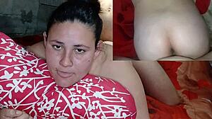 Intrigued by her pleas: Break my tight ass, it hurts so good in pregnant Latina POV