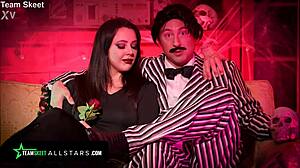 WHITNEY WRIGHT RIDES CHAD ALVA'S COCK IN HORNY HALLOWEEN BDSM FUCK!