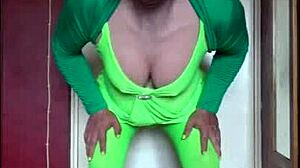 Crossdresser begs real cock friend films pounding