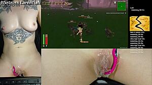 Twitch egirl teases tropical monster girls in steamy play