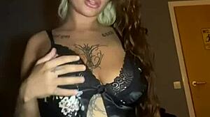 Horny Goth Teen Solo Ass Fuck to Cum