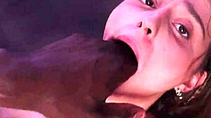 hot 18+ teen tastes big black cock first time rough facefuck cum in mouth