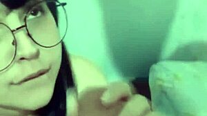 naughty teen latina slurps monster cock craving cum in mouth