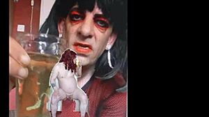 shy bisexual sissy pees naked exposed then swallows every drop