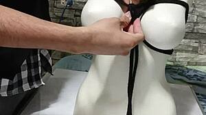 wanna learn bdsm? here's how i tie these peruvian boobs super tight 😈🔥