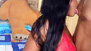 Teasing my stepsister's curves in secret spots