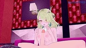 shirogane noel x ceres fauna hololive hentai creampie big tits orgy