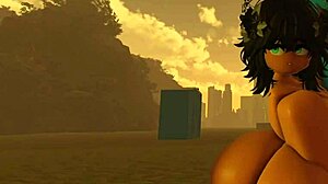 Milf Nudist Big Ass Tits Bare on Beach by Antonela Chan