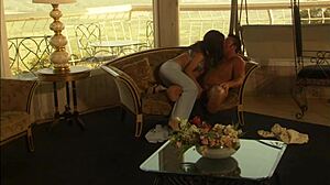 BRUNETTE TERRY SUMMERS RIDES Cheyne Collins' MONSTER COCK To Explosive Facial!