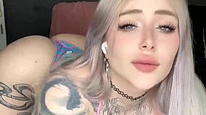 step sister in sexy bikini rides my big cock cowgirl creampie