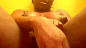 Ebony Amateur Drips Wet Pussy Juice in Extreme Dirty Talk Toy Masturbation Full Flick