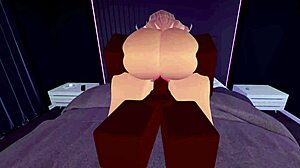 that blonde bitch grinding down on huge bbc like she owns it