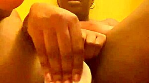 Ebony Amateur Drips Wet Pussy Juice in Extreme Dirty Talk Toy Masturbation Full Flick