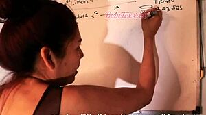 i'm your hot teacher showing tight pussy in nasty double lesson