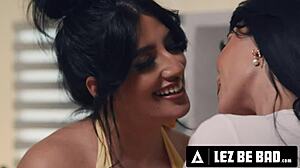 oiled arab gfs sarah scissor and trib rough