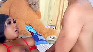 Teasing my stepsister's curves in secret spots