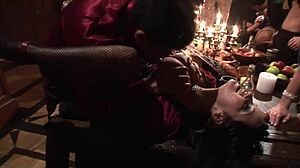 milf mommy in fishnets leads the big tits orgy with deepthroat and doggystyle gaping