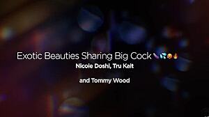 nicole doshi and tru kait crave sharing that huge cock