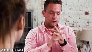 Raven Wright Desperately Sucks Fucks Babysit Boss to Seal the Deal