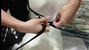 wanna learn bdsm? here's how i tie these peruvian boobs super tight 😈🔥