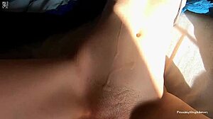 Sunshine's panties soaked in double creampie orgasms dripping everywhere
