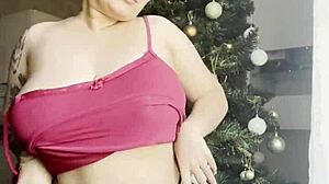 discovering soft natural boobs with perky nipples up close