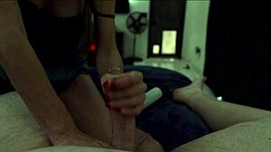 Sharing Bed with Sexy Stepmom Coco Vandi Handjob Moaning CFNM