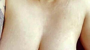 discovering soft natural boobs with perky nipples up close