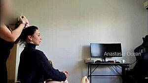 stepmom and i flash outdoors while husband relaxes showing off his huge cock publicly