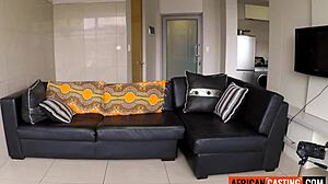 Ever wonder how a big tits bald ebony handles sloppy deepthroat on massive white cock in pov casting?