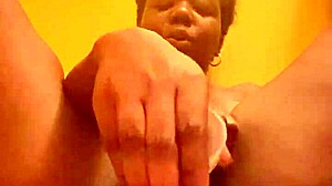 Ebony Amateur Drips Wet Pussy Juice in Extreme Dirty Talk Toy Masturbation Full Flick