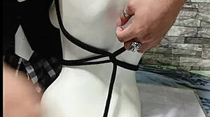 wanna learn bdsm? here's how i tie these peruvian boobs super tight 😈🔥