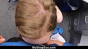 hippie teen claire roos caught shoplifting fucked by officer