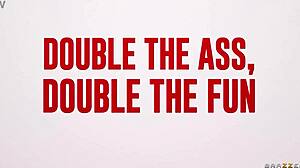 Joanna Angel and young 18+ babe double ass to mouth deepthroat gagging then cumswap facials