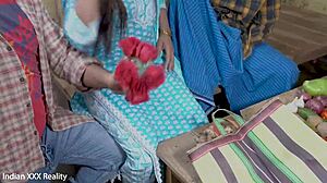 indian wife dirty talks while getting pussy fucked on valentine