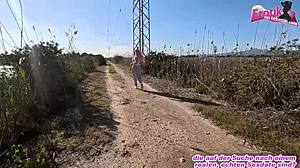 german teen picked up on street for outdoor public pounding!