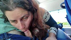 Exhibitionist Milf Sucks Cock On Bus Till Cumshot