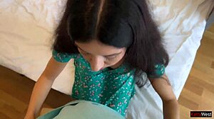 skinny hottie loses bet and struts public streets with huge facial cumwalk on face