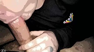 A pro at slurping cock swallows every drop deep