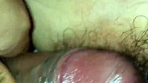 White-skinned schoolgirl bends over with pink butt in doggystyle position ready for pounding