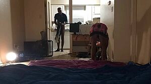 caramel slim ebony milf struts hood streets craving thick cock