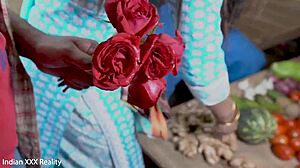 indian wife dirty talks while getting pussy fucked on valentine