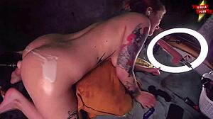 Hot Sultry Girl's Crotch Pounded By Massive Dildo Machine