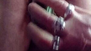 hey oma stuffs cucumber deep in her hairy german granny beaver