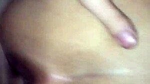 Latina's juicy ass and pussy overflow with thick creampie load