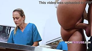 rando spots hot milf mom at work and freeuses her tight ass hospital fantasy