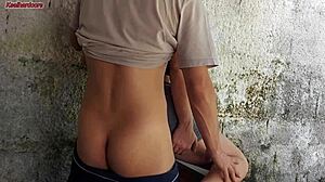 with wife gone the hot short maid grabs my cock and rides it all over the house 😈🏠