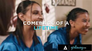 Nicole Doshi Hailey Rose and Ameena Green gangbang rival Blake Blossom with squirting scissoring after game loss